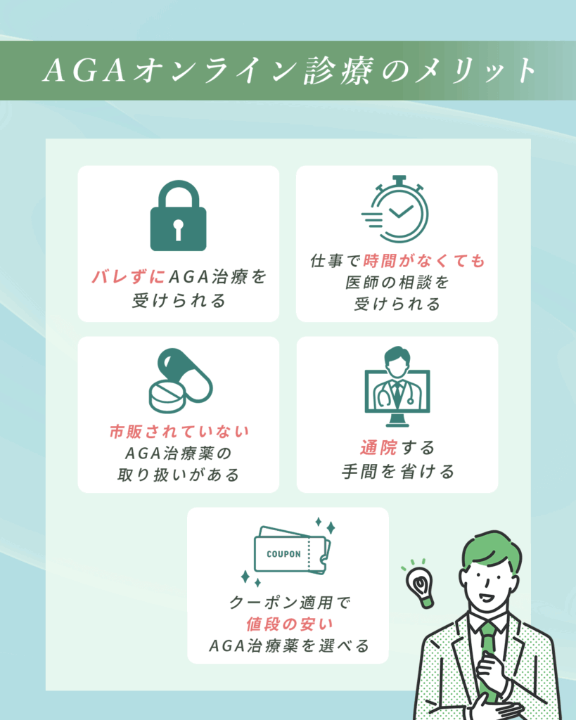 AGAオンライン診療のメリット