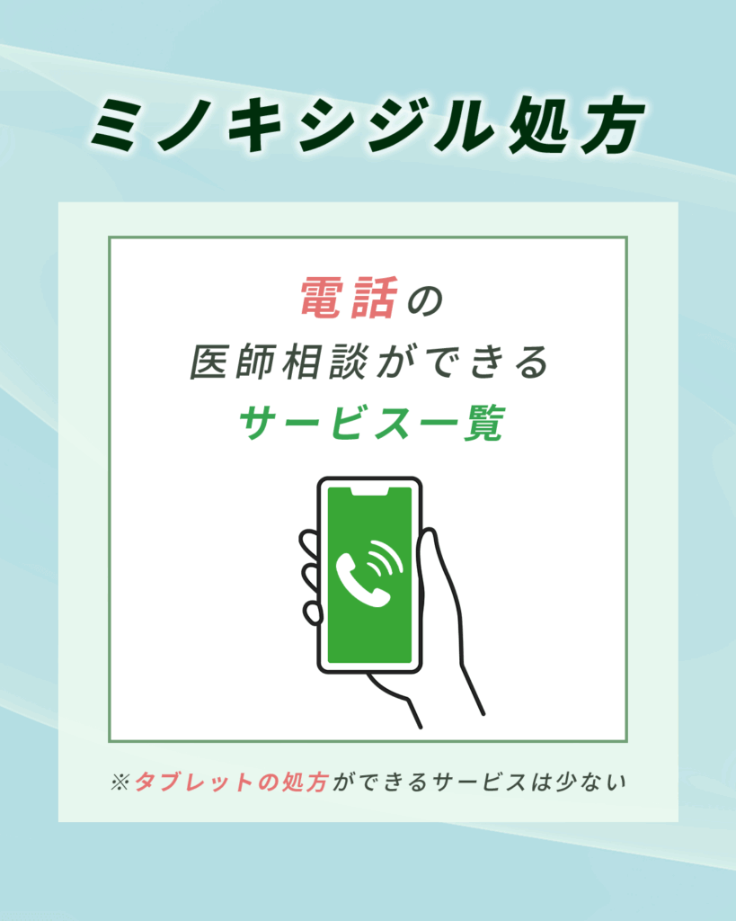 電話でミノキシジルの購入をする通販