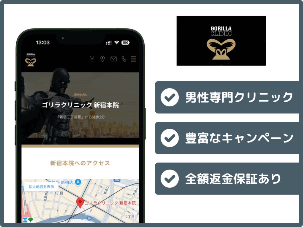 ゴリラクリニック新宿本院